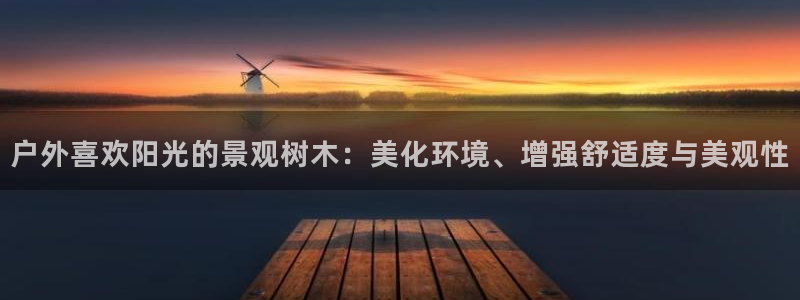 新宝gg挂机app：户外喜欢阳光的景观树木：美化环境、增强舒适度与美观性